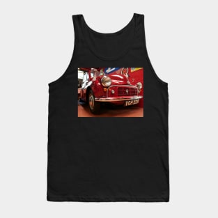 Shiny bumper of classic red car Tank Top